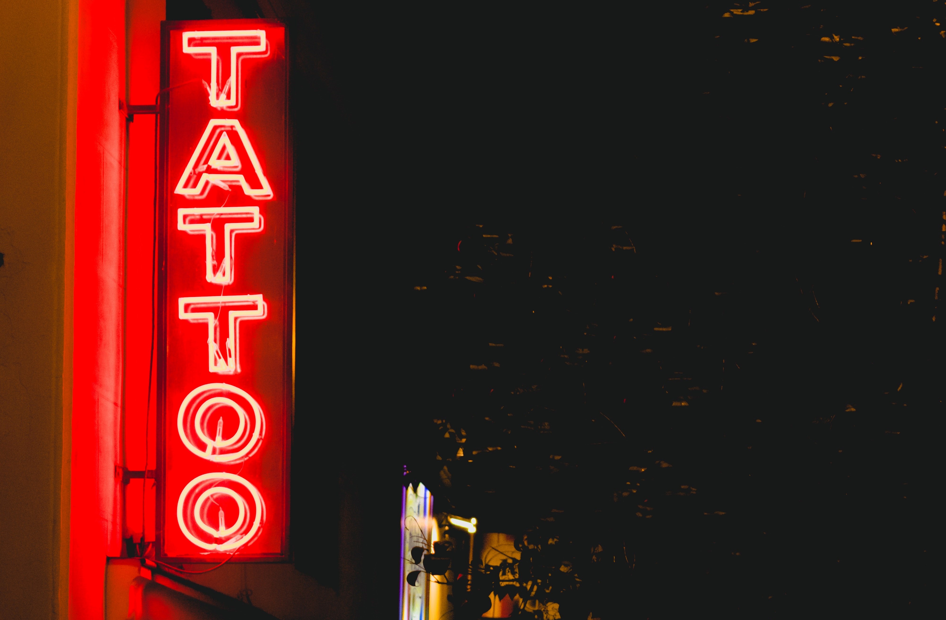 tattoo neon sign